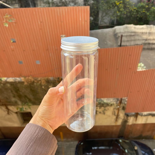 Plastic Jars With Silver Cap (250ml)