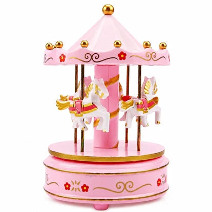 Pink Carousel Toy Topper
