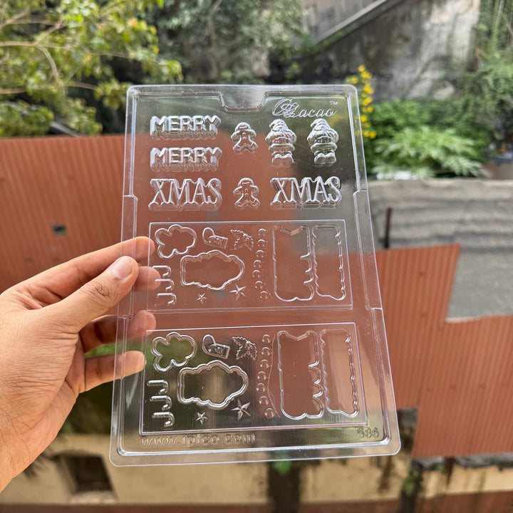 Xmas Bar Pvc Cacao Chocolate Mould