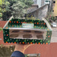 Christmas Box For 6 Cupcake / Jar / Candle / Bento Cupcake Hamper With Handle (10pc)