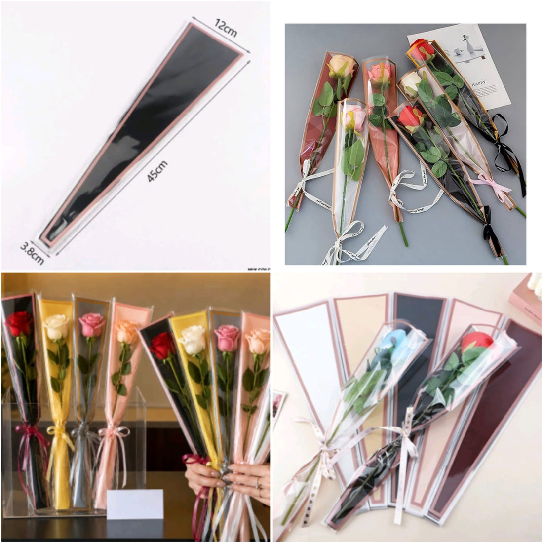 Single Flower Bouquet Sheet Holder (50pcs)