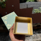 Pastel Petals Collection - Single Brownie Box Mint Green (10pc) Top Bottom
