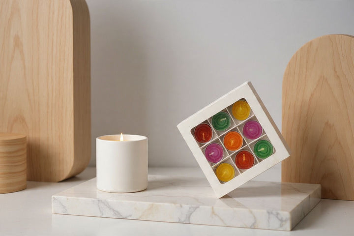 Tea Light Candle White Box with 9 Partition  CK11 (10pc)