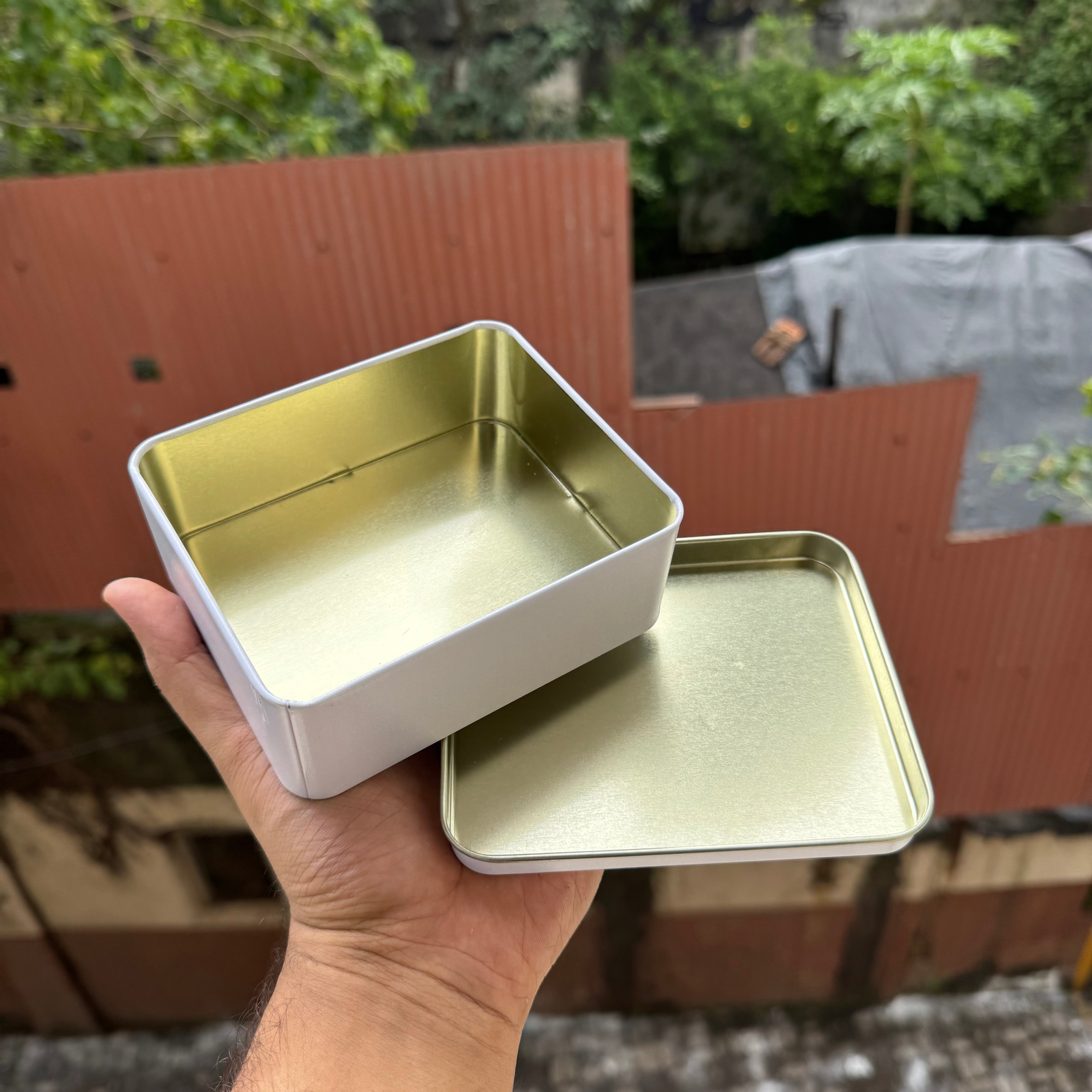 Cookie Dream Tin Rectangle - White