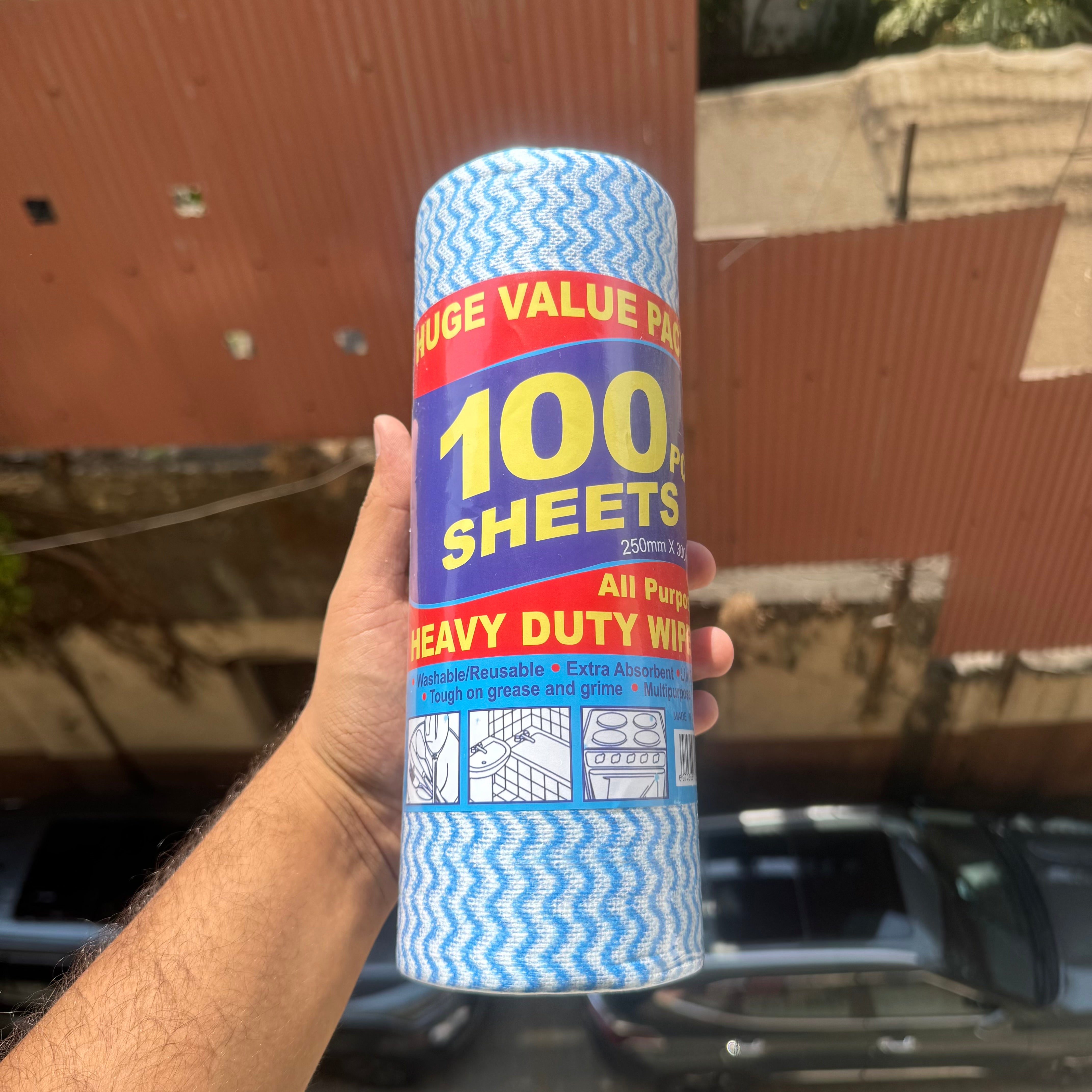 Heavy duty wiper 100 sheet per roll