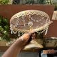 Cake Stand Gold Acrylic Top