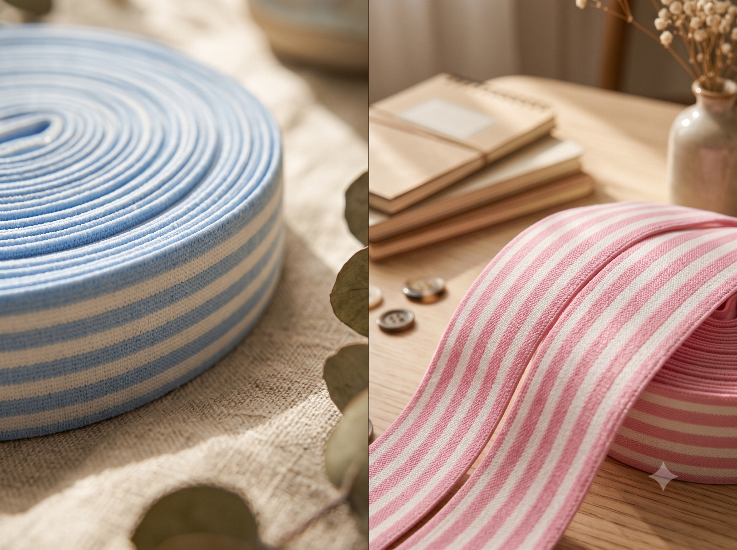 Stripe Ribbon | Pink | 25yards roll (1pc)