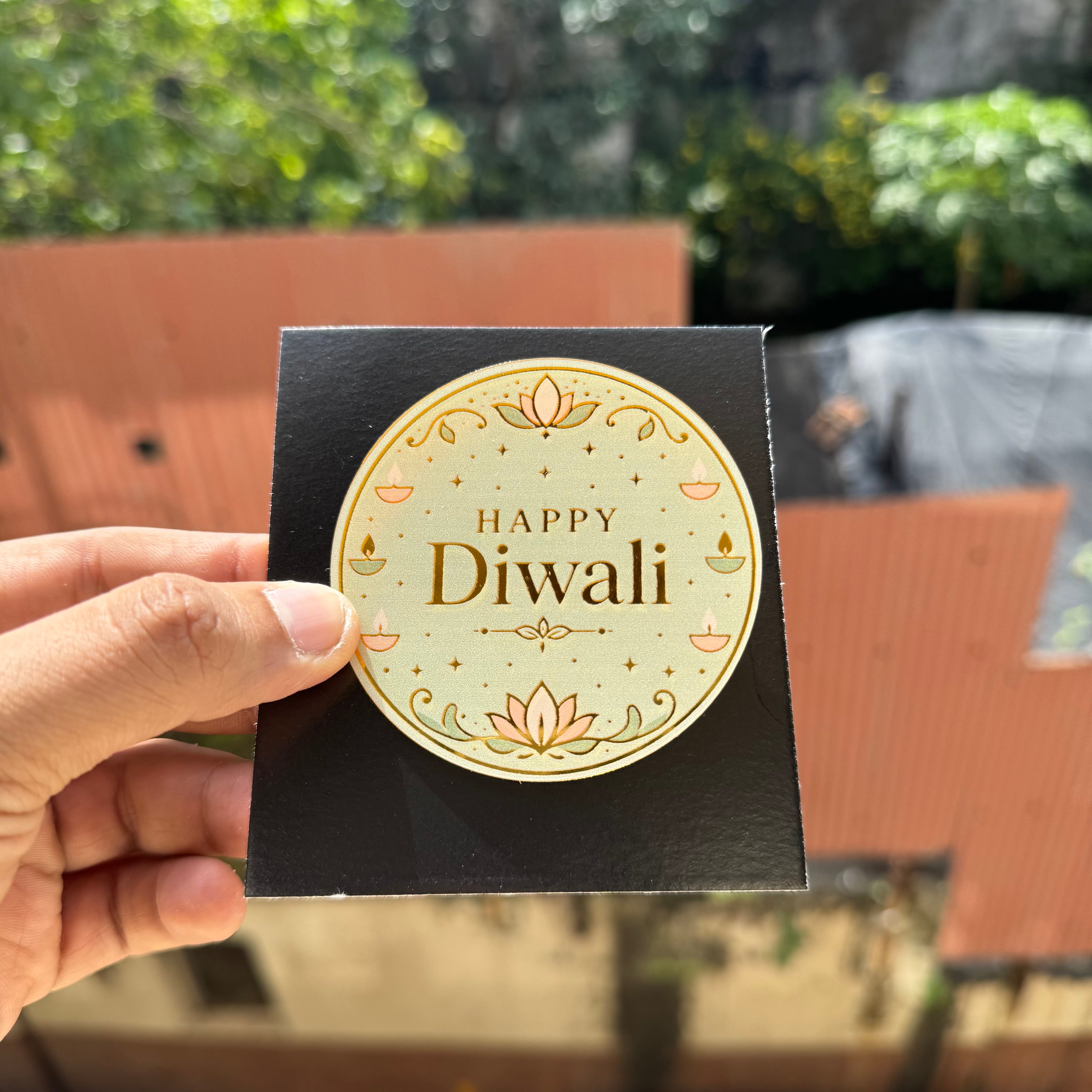 Printed Acrylic Diwali Charm 1pc