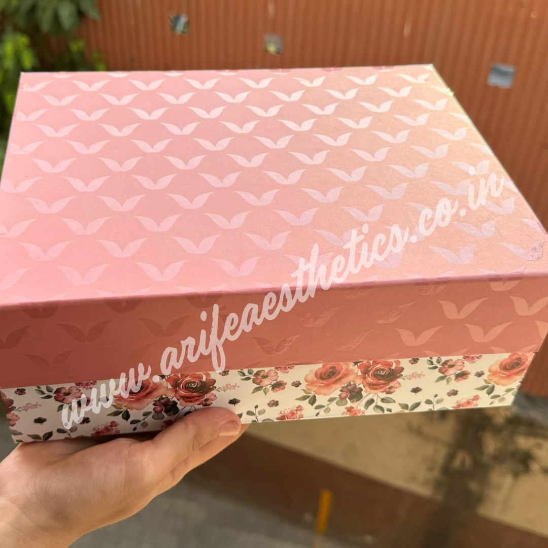 Floral Foldable Hamper Box 8 by 10