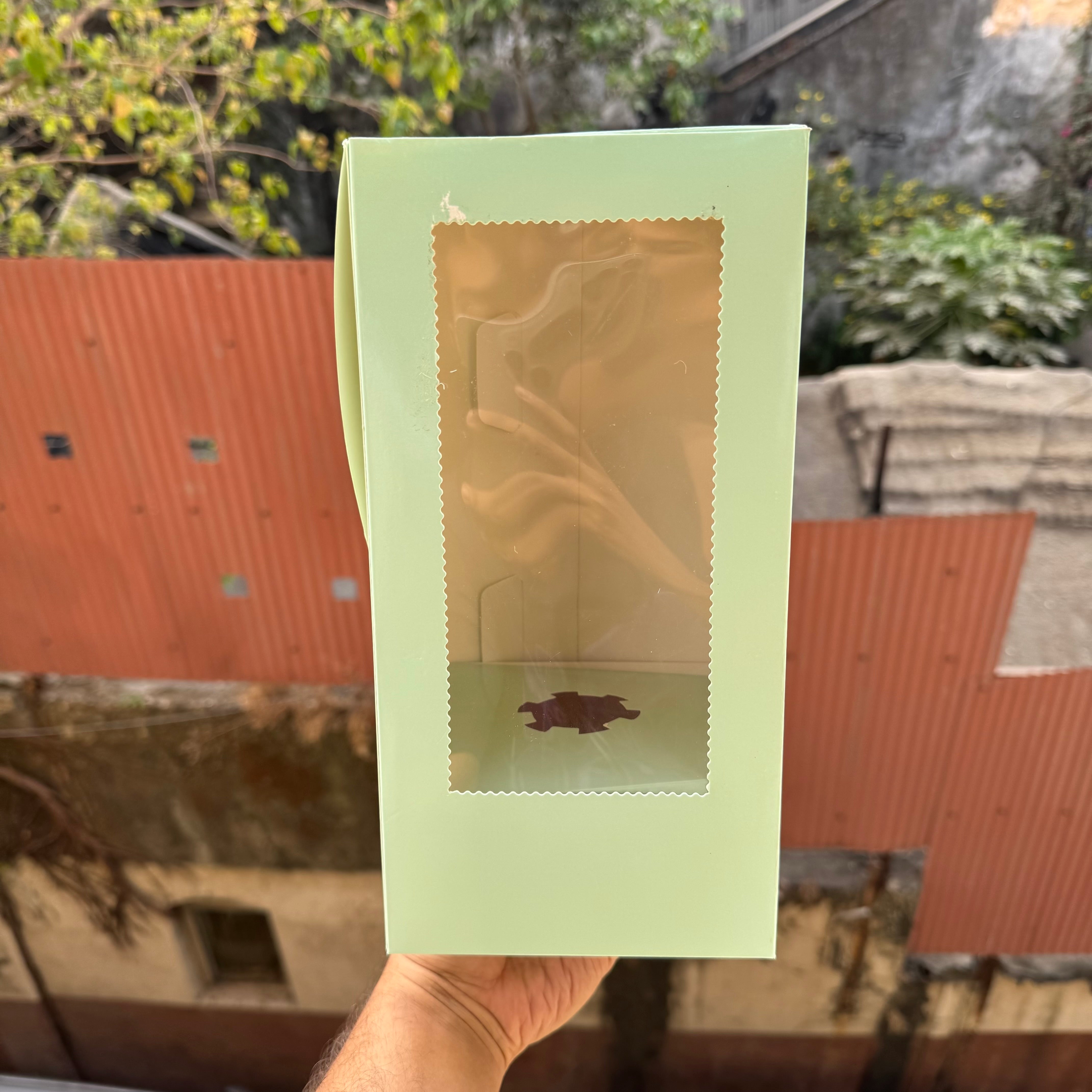 Trending Cone Cake Box Mint Green