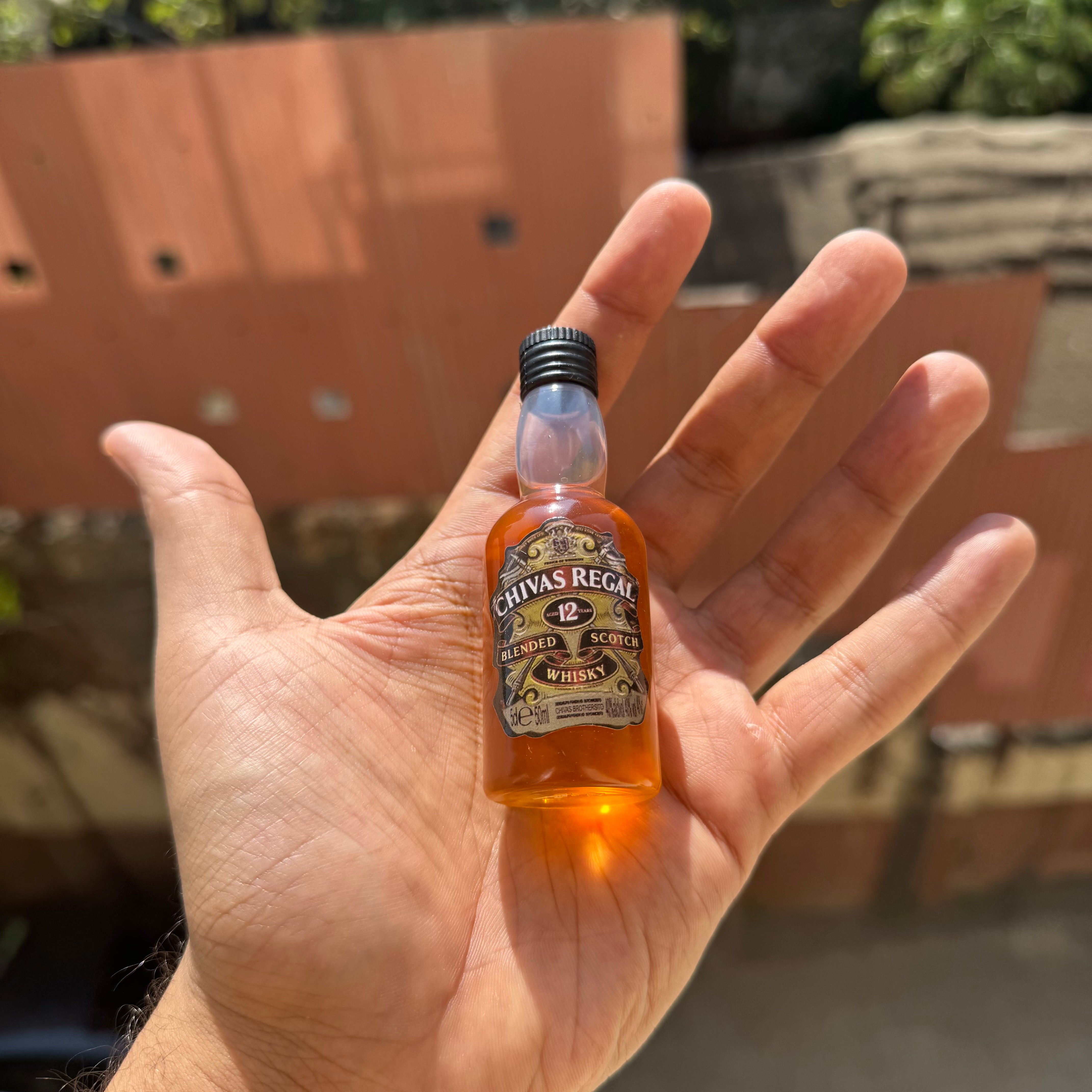 Whiskey Theme Cake Topper – Mini Dummy Alcohol Bottle
