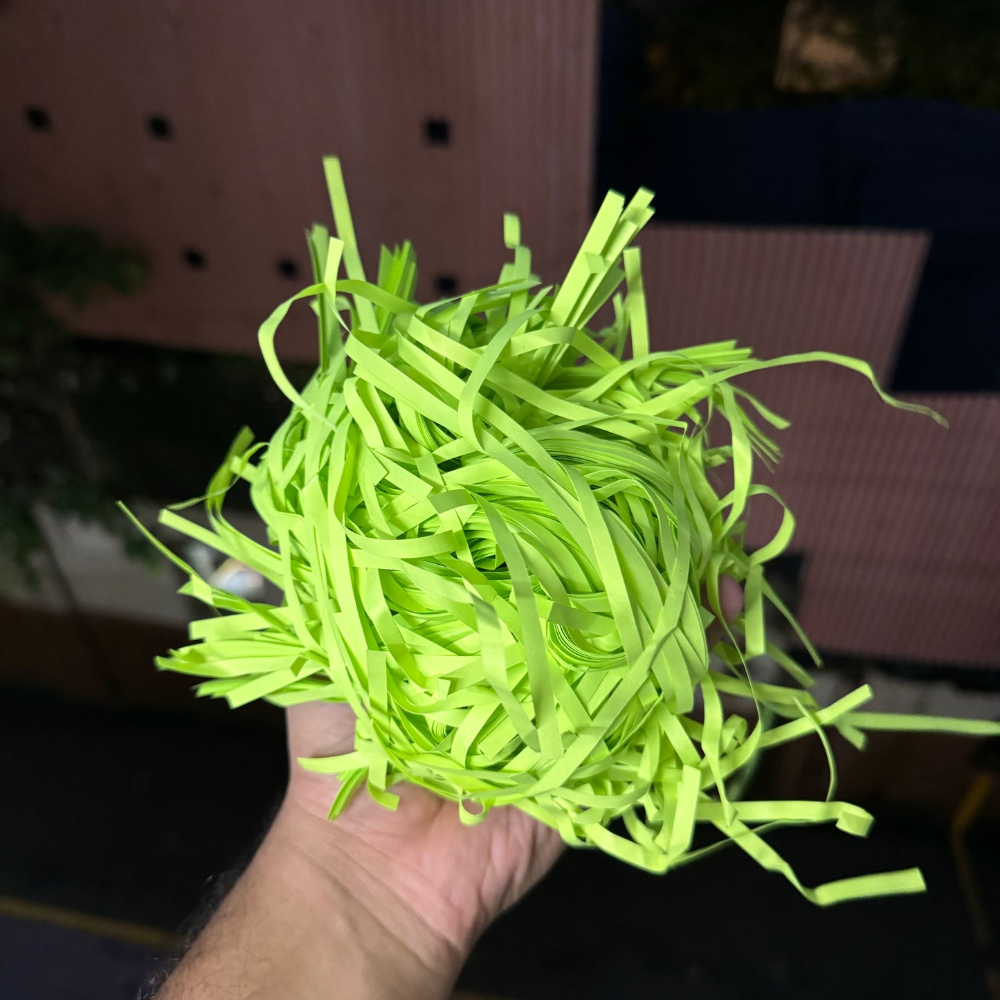 Paper Shred 40 Grams Bright Green