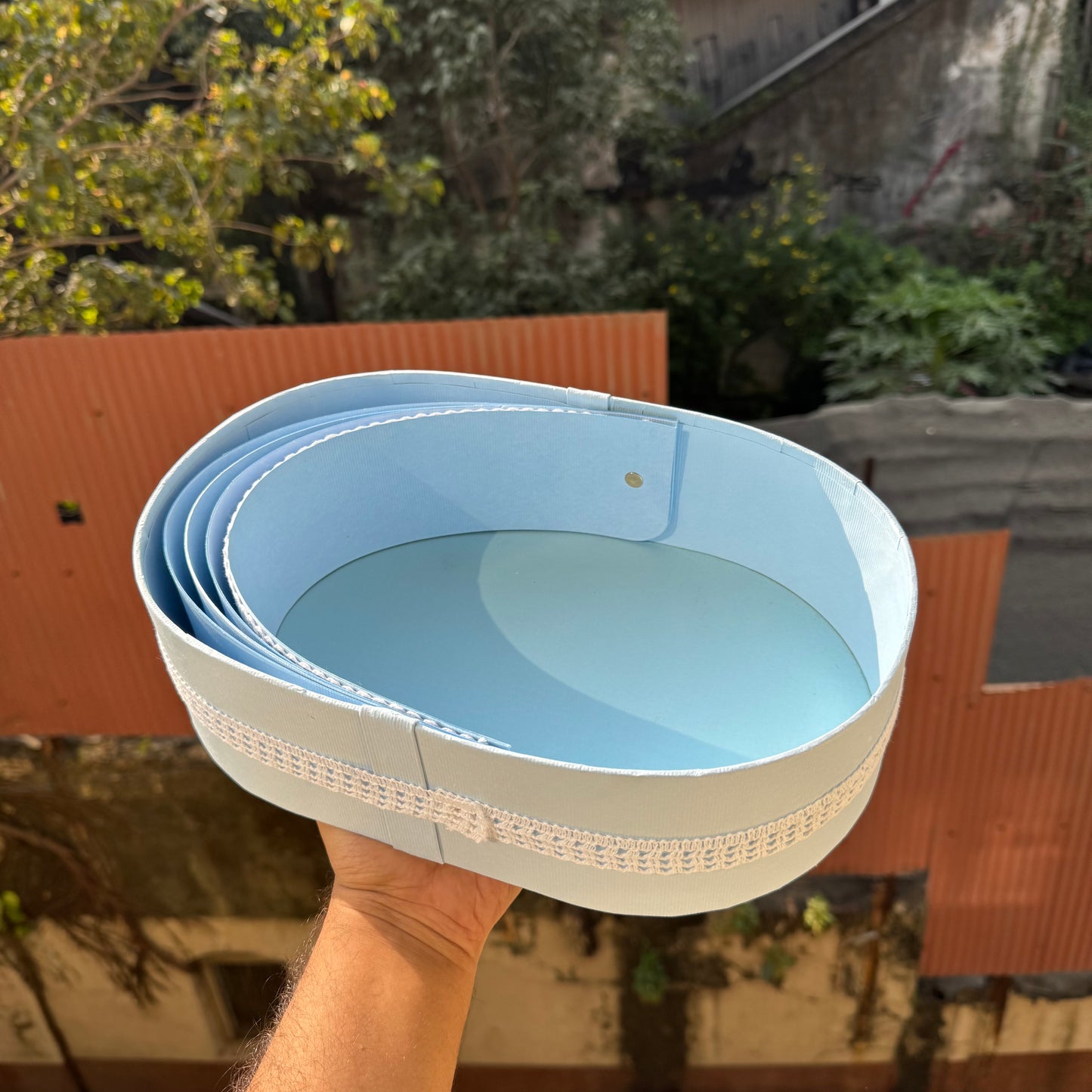 Baby Boy Cradle Hamper Basket