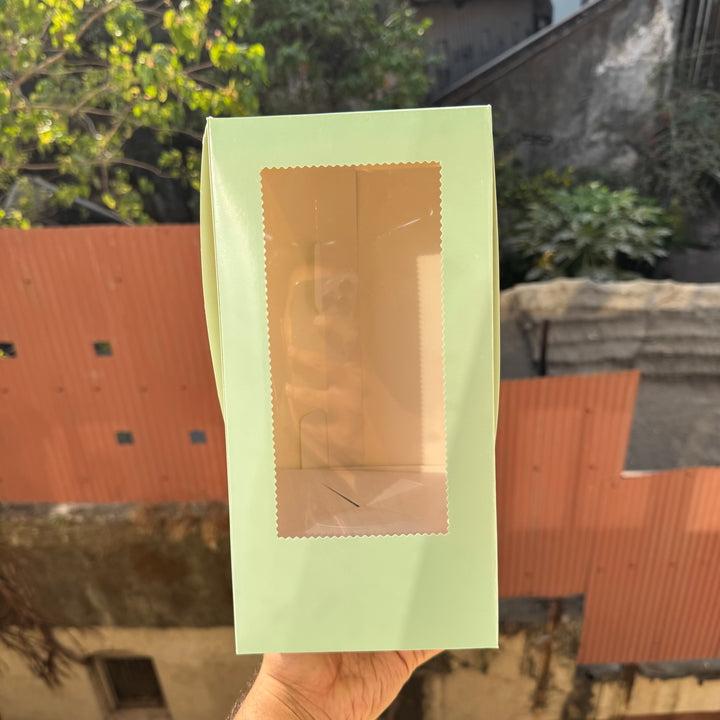 Trending Wine Glass Cake Box Mint Green