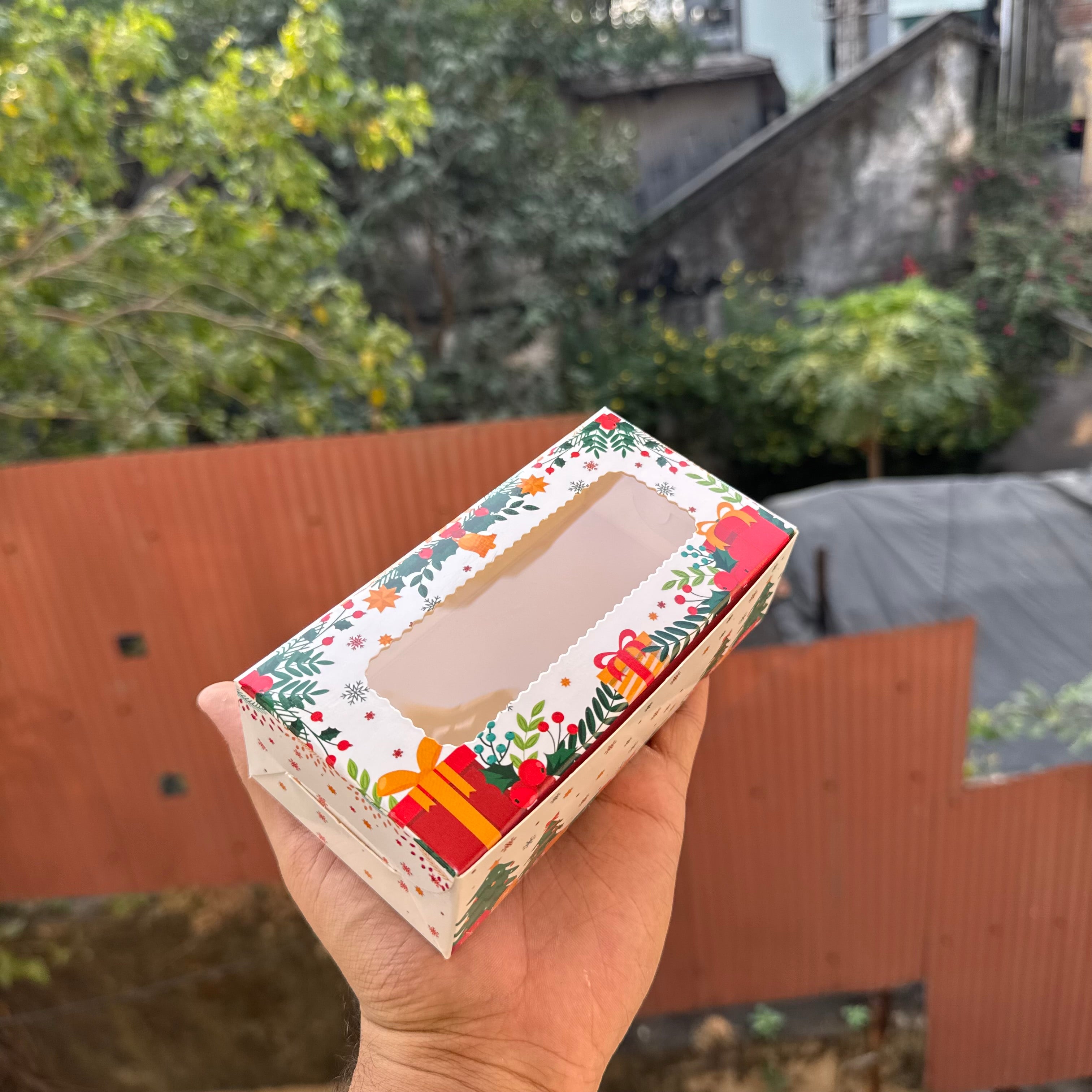 Christmas 2 Brownie Box (10 pc) | White