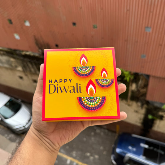 Diwali Slider Box - 4Cavity Size - Use For Brownie / Chocolate / Candle & More (10pc)