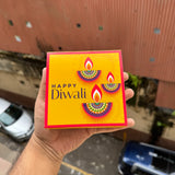 Diwali Slider Box - 4Cavity Size - Use For Brownie / Chocolate / Candle & More (10pc)