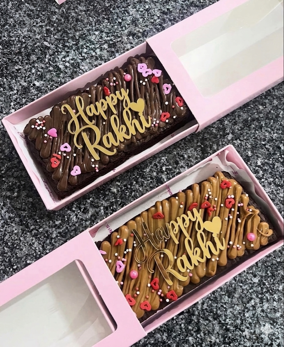 Rakhi Brownie Bar Slab Box (10pc)
