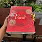 Diwali Foiled Premium Hamper Box with Ribbon (10pc)