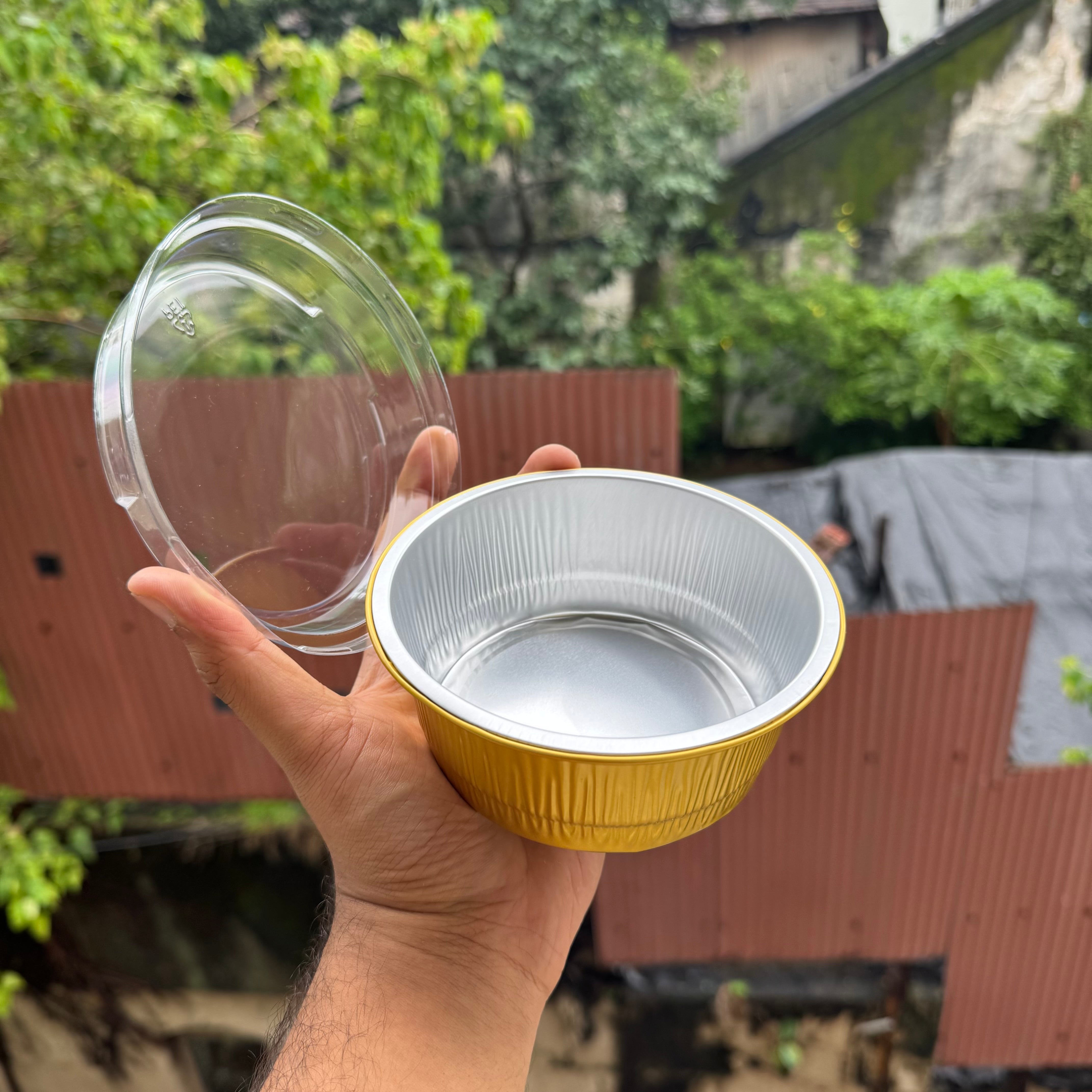 Round Foil Bakeable Container Medium (10pc)