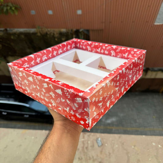 Christmas Hamper Box With Compartment (10pc)