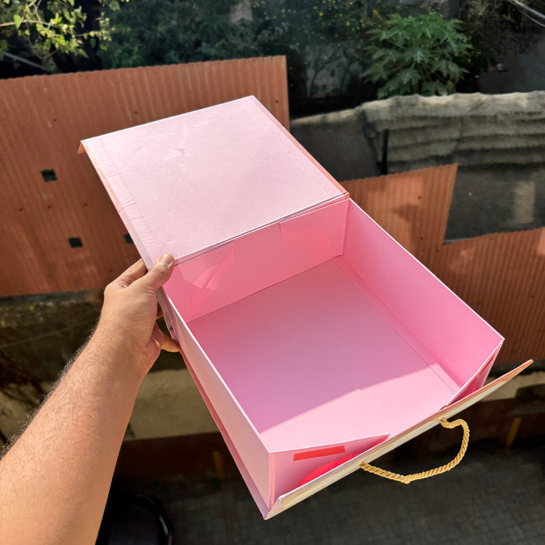 Bespoke Printed Collapsible Box 10x10x4inch