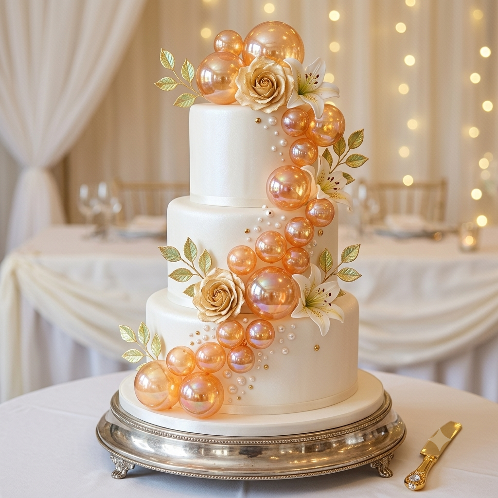 Crystal Faux Ball Orange