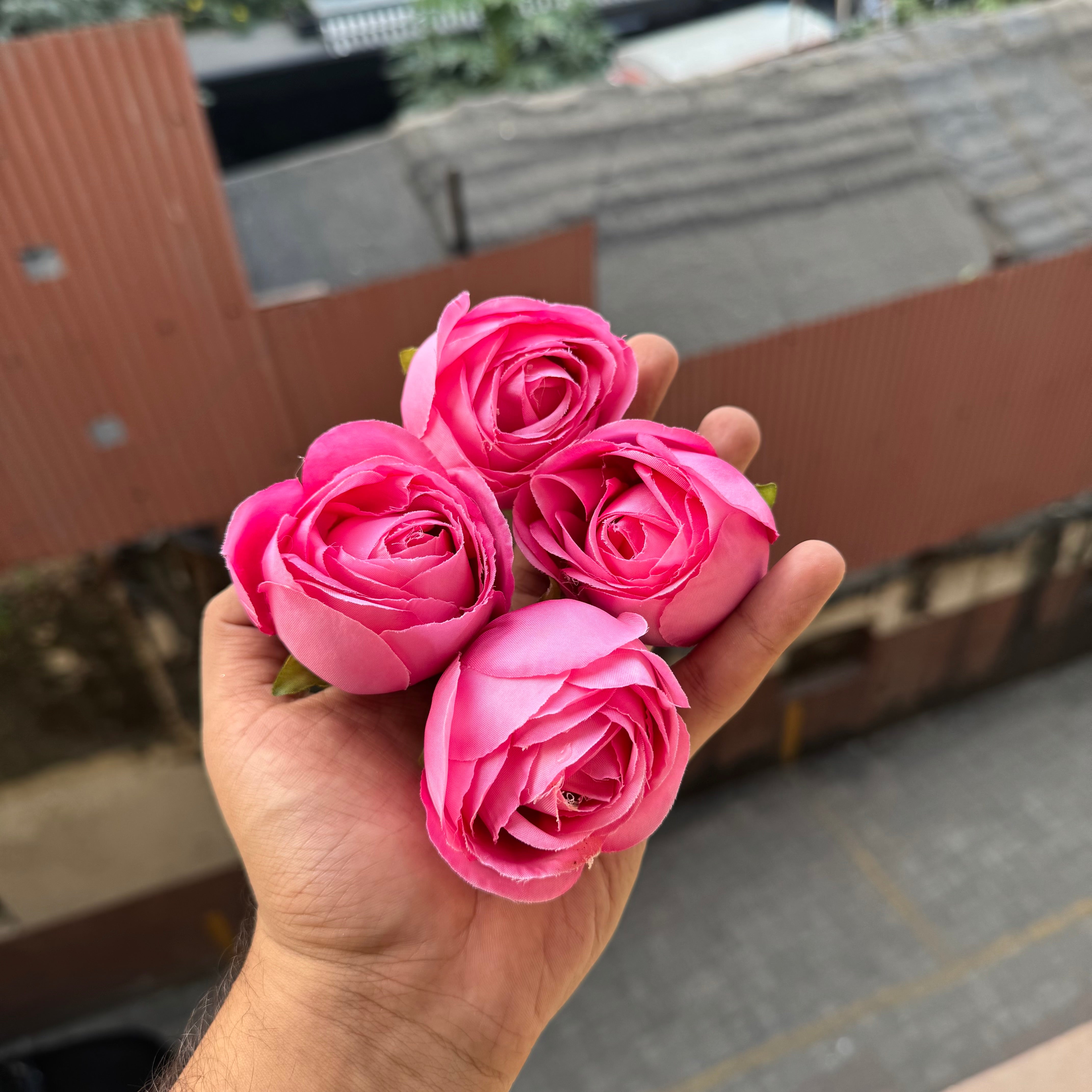 Tea Rose - Artificial Flower - 4pc
