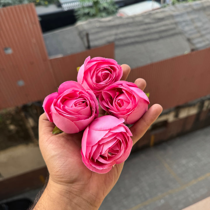 Tea Rose - Artificial Flower - 4pc