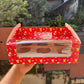 Christmas Box For 6 Cupcake / Jar / Candle / Bento Cupcake Hamper With Handle (10pc)