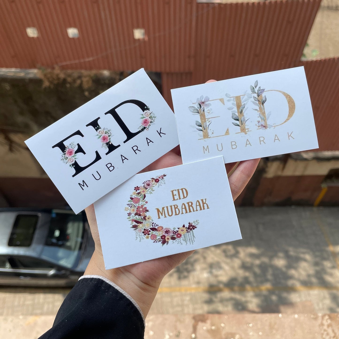 Eid Mubarak big Cards Set Of 10 pc