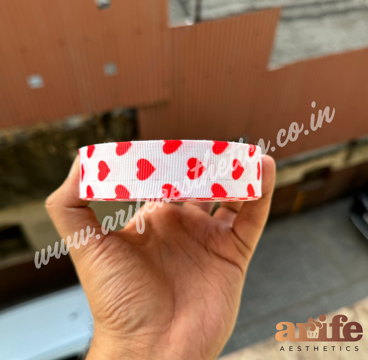 Heart Ribbon Roll