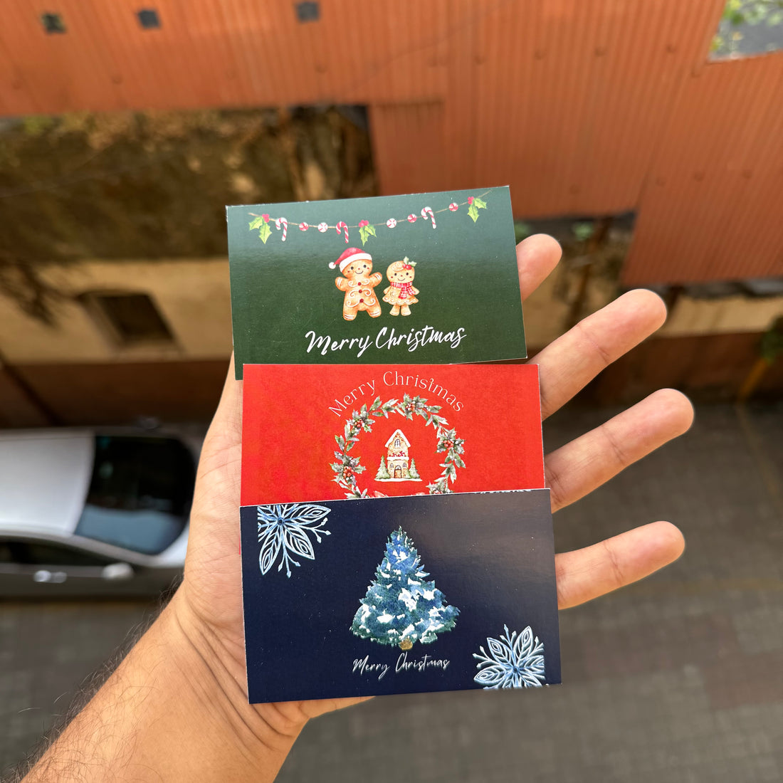 Christmas Chic Big Cards Assorted Pack Of 10pcs