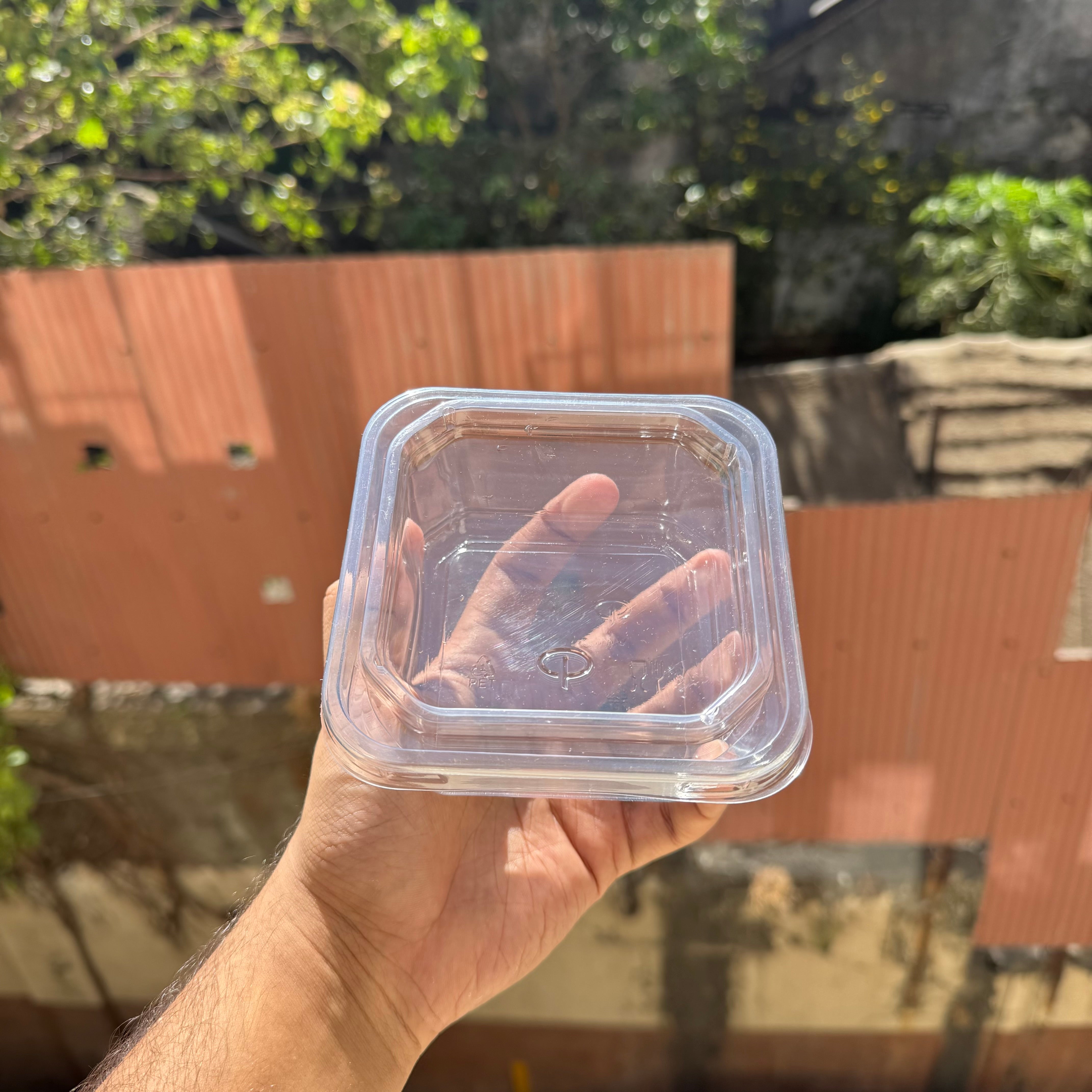 Square Dessert Container PVC (10pc) • CFO