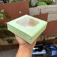 Pastel Mint Green 4 Brownie Box (10pc)