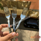 Chrome Disposable Forks 25 pc pack