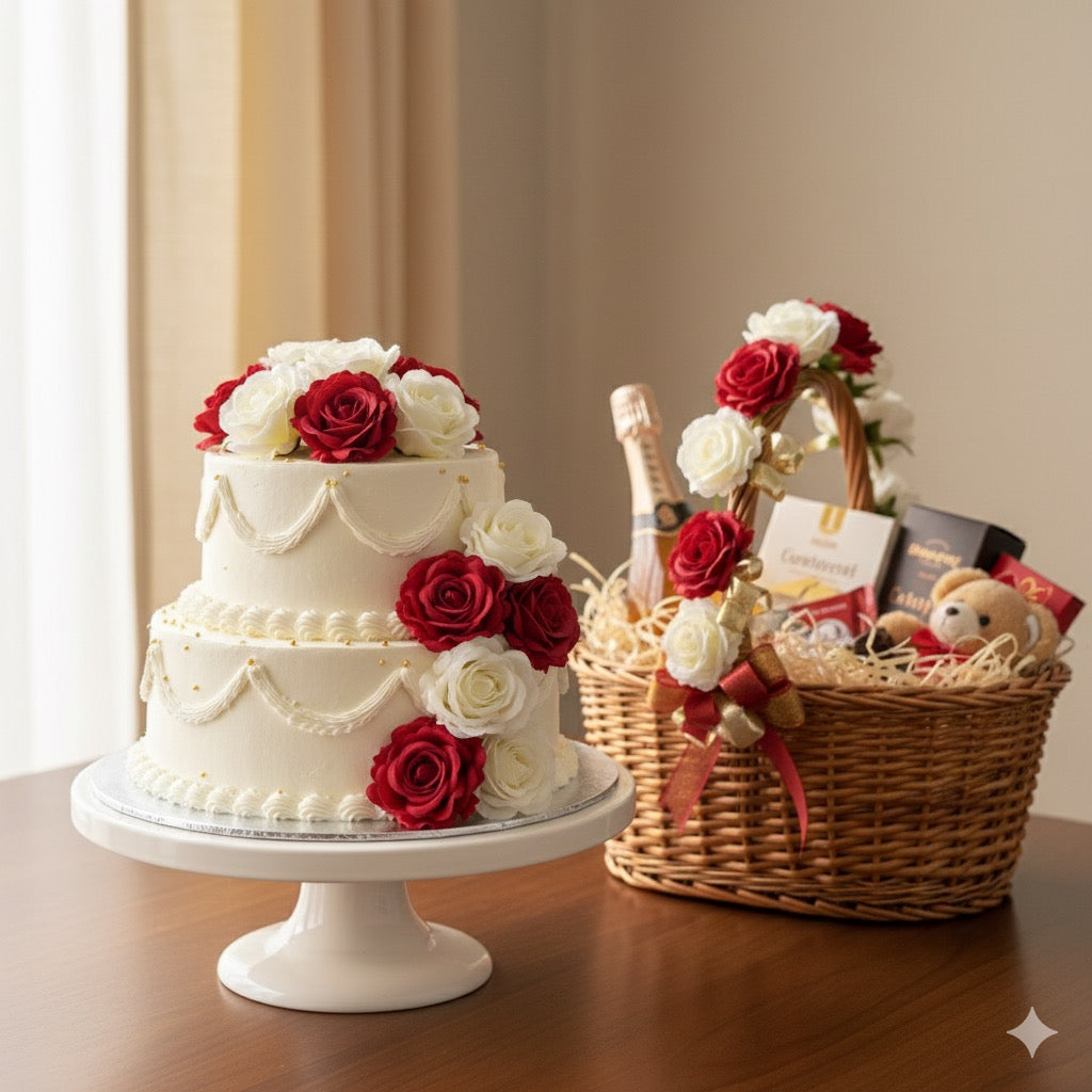 Beauty Rose - Artificial Flower - 4pc