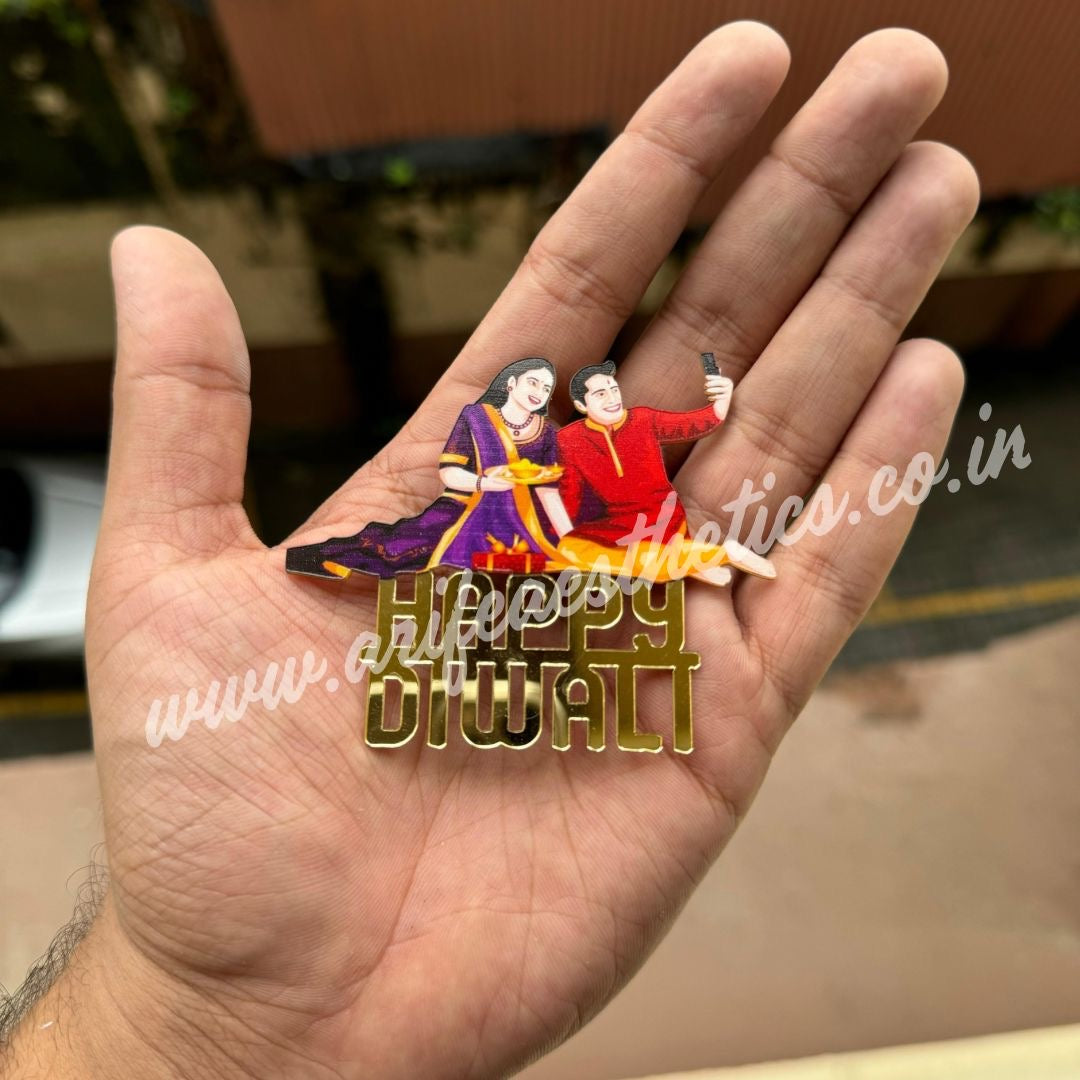 Printed Acrylic Diwali Charms