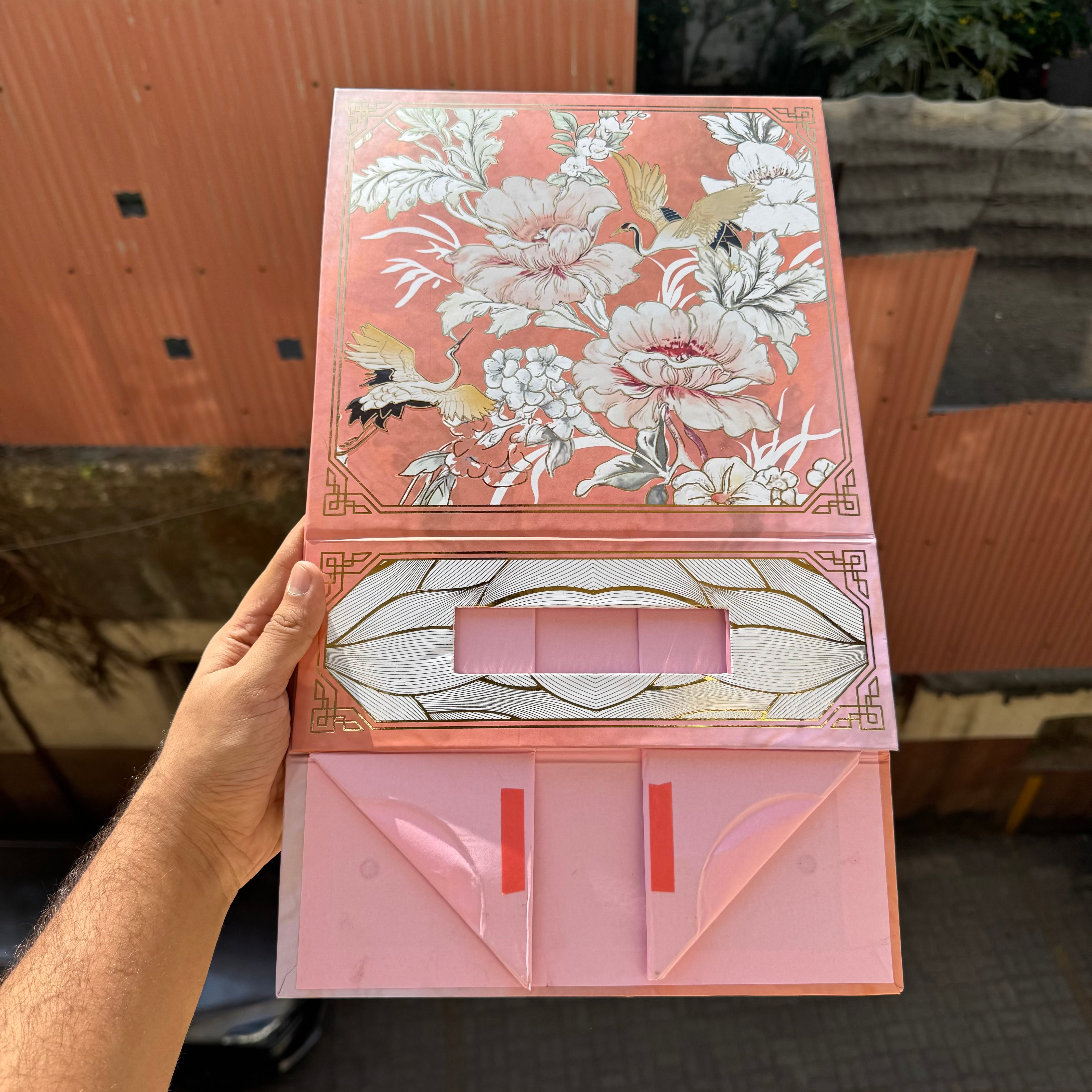 Bespoke Printed Collapsible Box 10x10x4inch