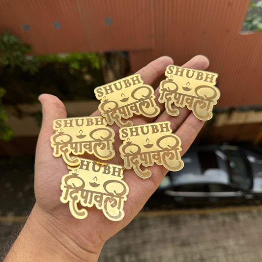 Diwali Coin / Charms (5pc set) •  Shubh Deepavali