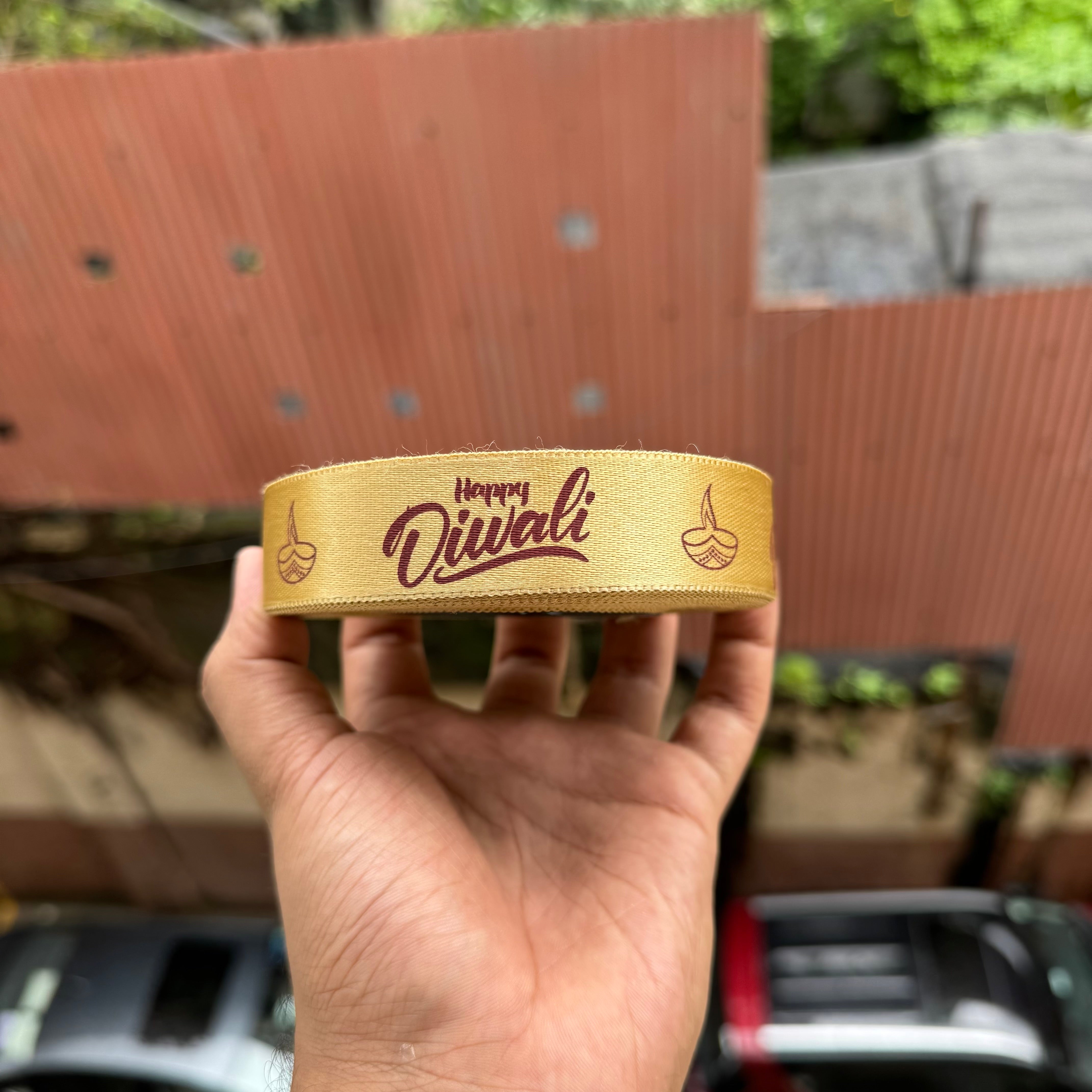 Diwali Printed Ribbon Roll (18mtrs)