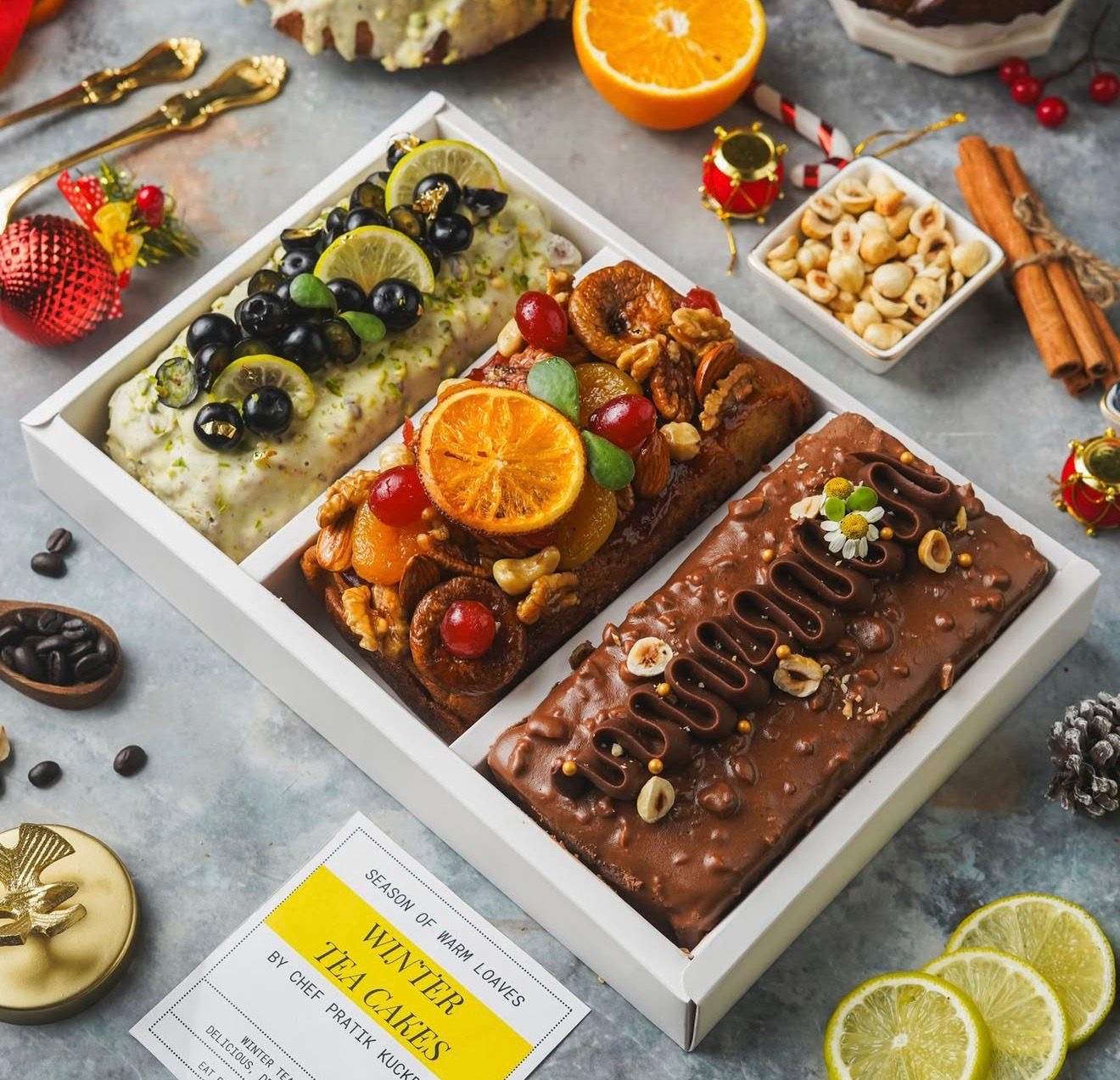 3 Plum Loaf Hamper Box With Lid (10pc)