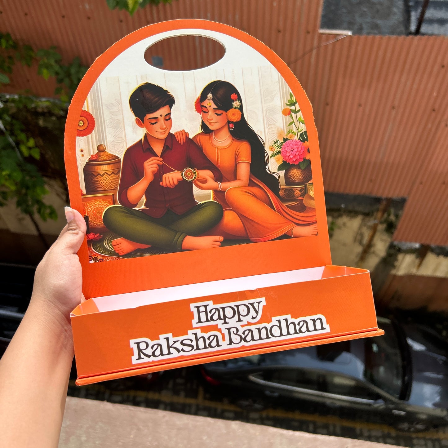 Collapsible Rakhi Hamper Stand