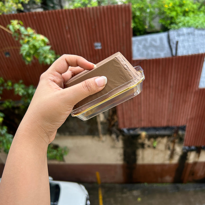 Christmas Mini Metallic Loaf Liner With Lid - Bake And Serve (10pc)