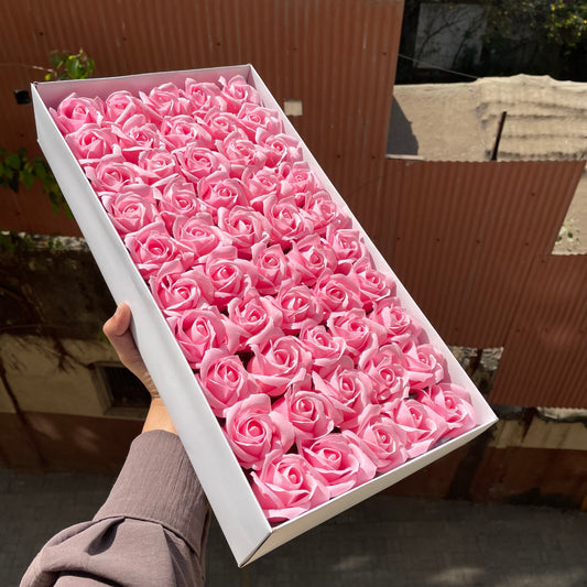 Scented Soap Roses Artificial Flower For Cake Decoration (50pc)