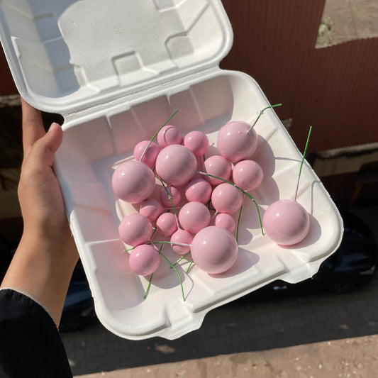 Baby Pink Faux Ball (20pc)