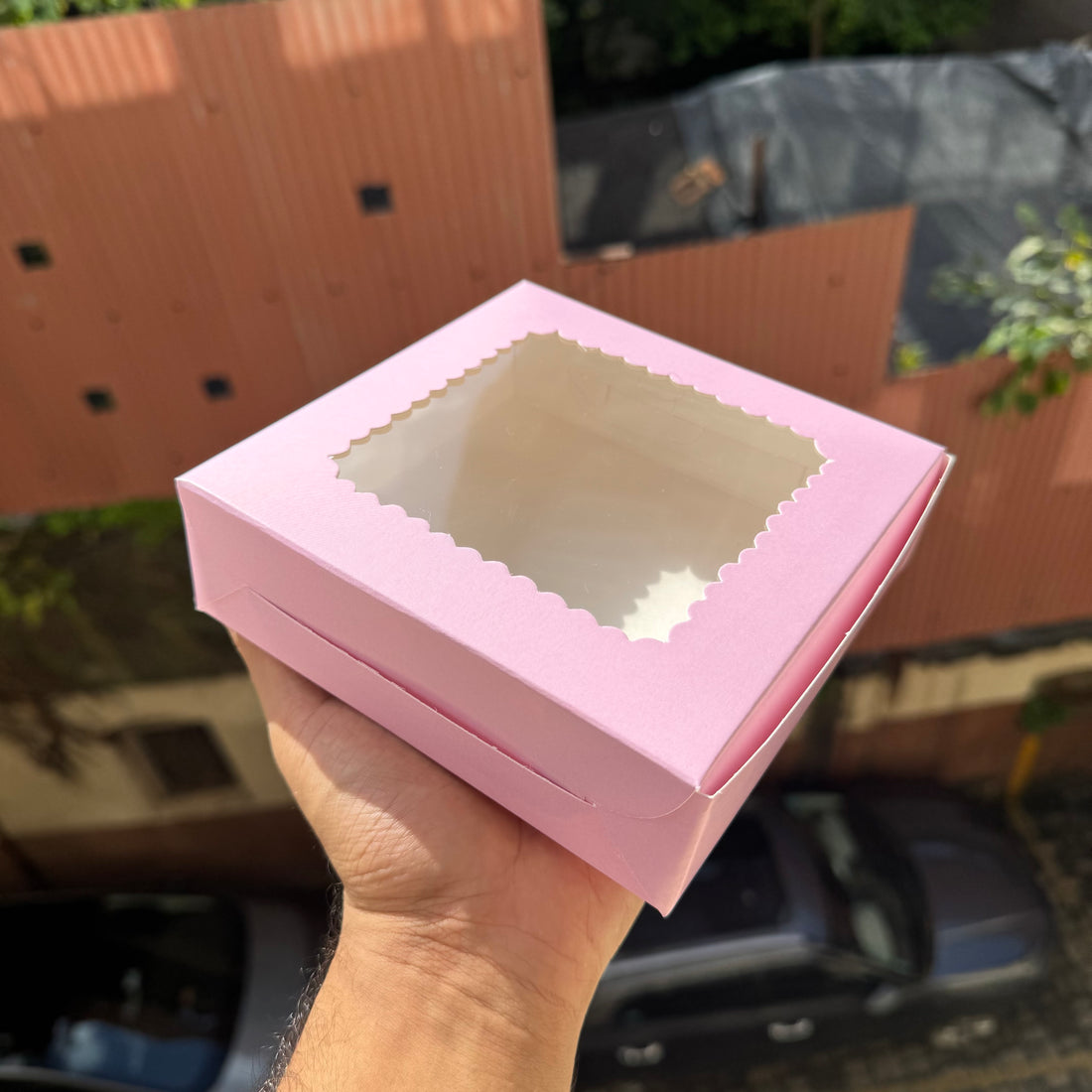 Four Brownie Box Pink (10pc)