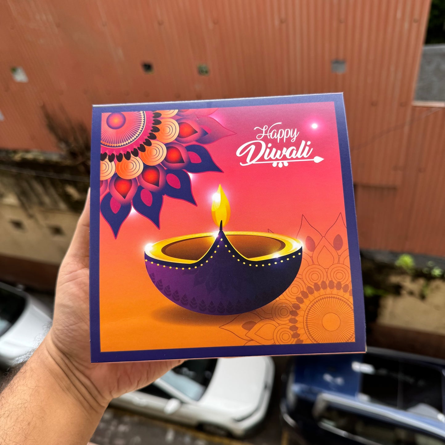 Diwali Slider Box - 9 Cavity - For Chocolates / Candles / Truffles / Brownies / Mithai’s & More (10pc)