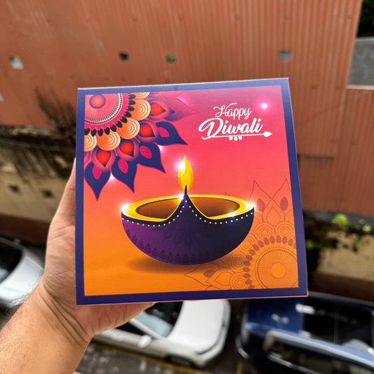 Diwali Slider Box - 9 Cavity - For Chocolates / Candles / Truffles / Brownies / Mithai’s & More (10pc)