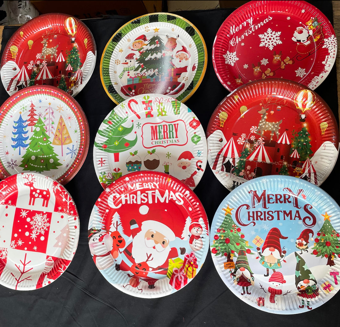 Christmas Disposable - Christmas Plates (10pc)